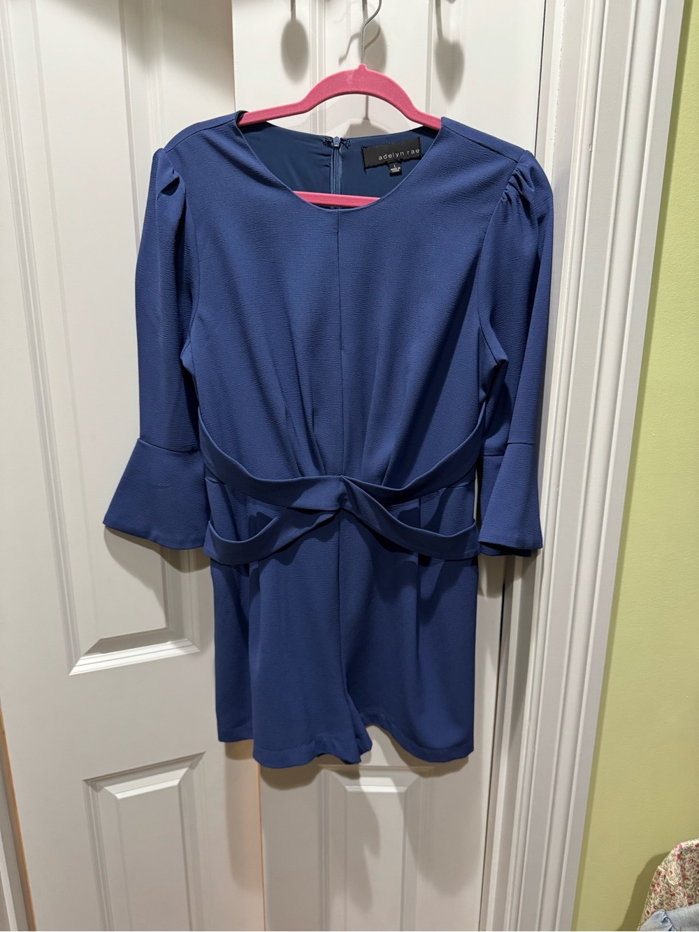 Adelyn Rae Periwinkle Blue Crewneck Dress